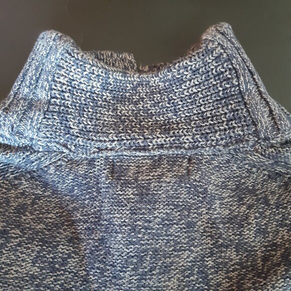 Kenneth Cole Unlisted SZ M Mock Neck 4 Button Pullover Blue Men's Cotton Sweater - Picture 11 of 15